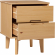 Sloane 2 Drawer Groove Handle Wood Nightstand in Natural Pine
