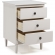 Modern 3 Drawer Nightstand in White Finish