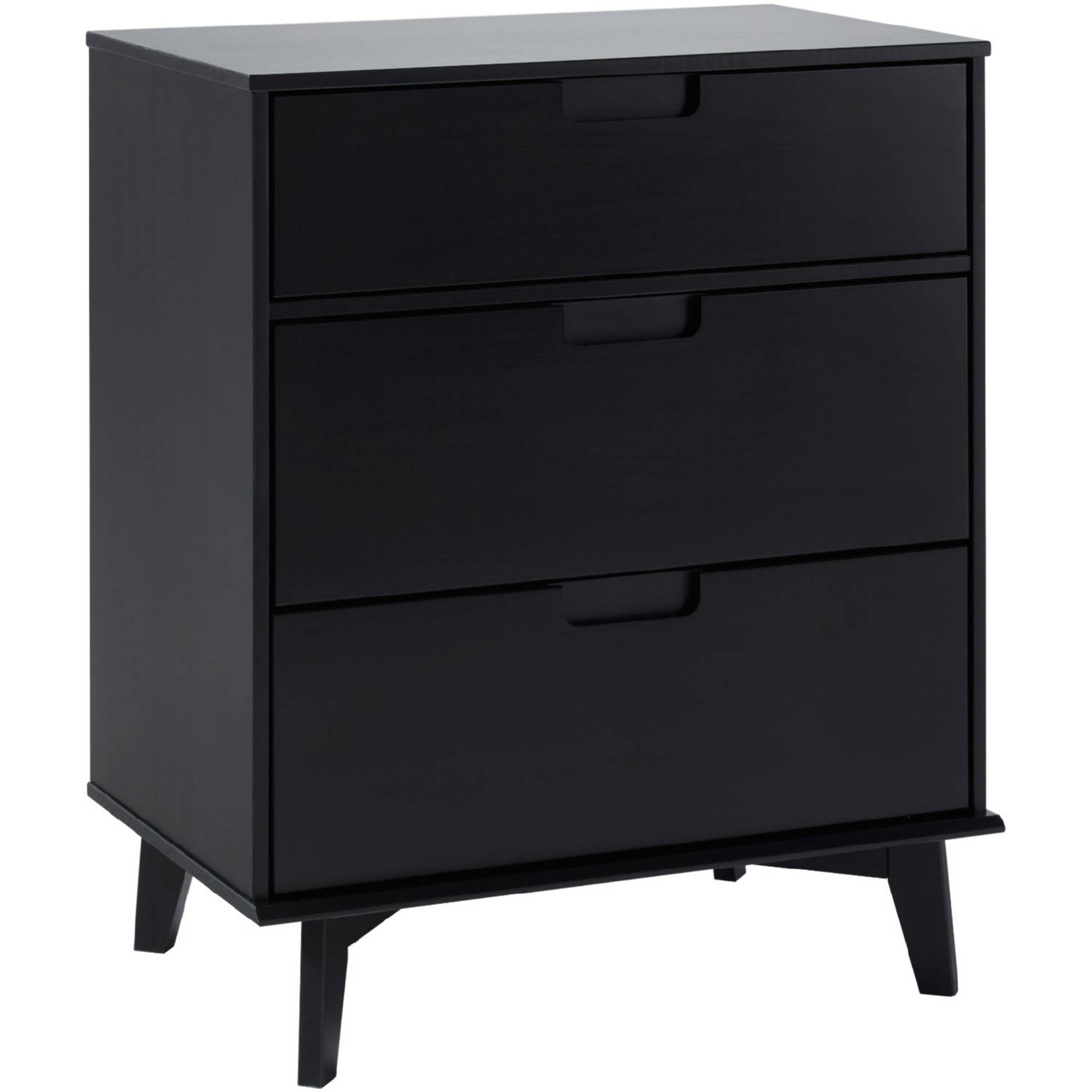 3 drawer dresser black wood Harrisburg 3 Drawer Dresser main image 1