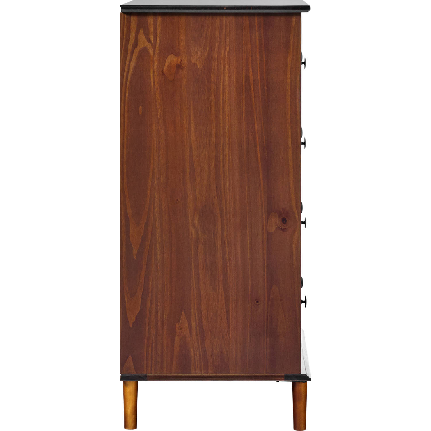 walker edison modern 4 drawer dresser Transitional Solid Wood Walnut 4-Drawer 28 in. Framed Dresser
