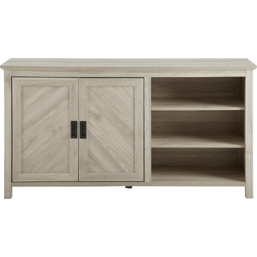 Mila 58" 2 Door Angled Groove Sideboard in Birch Finish