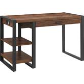 48" Wood Computer Desk in Dark Walnut