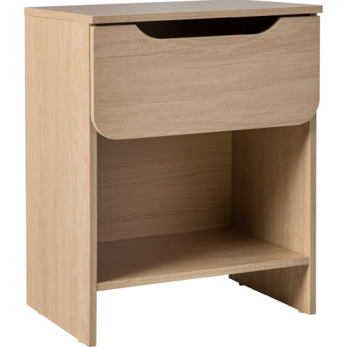 Domm 1 Drawer Nightstand in Riviera Wood Finish