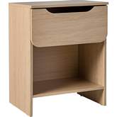 Domm 1 Drawer Nightstand in Riviera Wood Finish