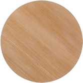 Hamlin 48" Round Dining Table with Slatted Base in Cerused White Finish Wood