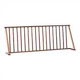 Spindle King Headboard in Walnut Finish Wood