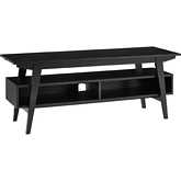 Kochi 47" TV Stand in Black Finish Wood
