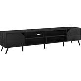 Noah 80" TV Stand in Black Finish
