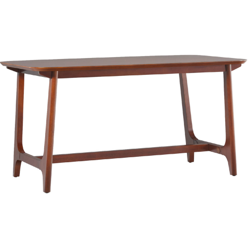 Sammen 60" Trestle Dining Table in Walnut Finish Ash Wood Veneer