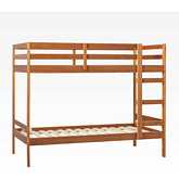 Sophie Twin over Twin Bunk Bed in Caramel Finish Wood