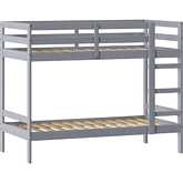 Sophie Twin over Twin Bunk Bed in Grey Finish Wood