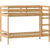Sophie Twin over Twin Bunk Bed in Natural Pine Finish Wood