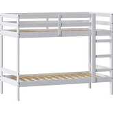 Sophie Twin over Twin Bunk Bed in White Finish Wood