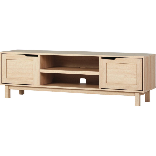 Tromso 58" 2 Door TV Stand in Coastal Oak Finish