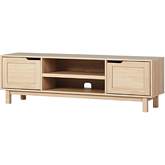 Tromso 58" 2 Door TV Stand in Coastal Oak Finish