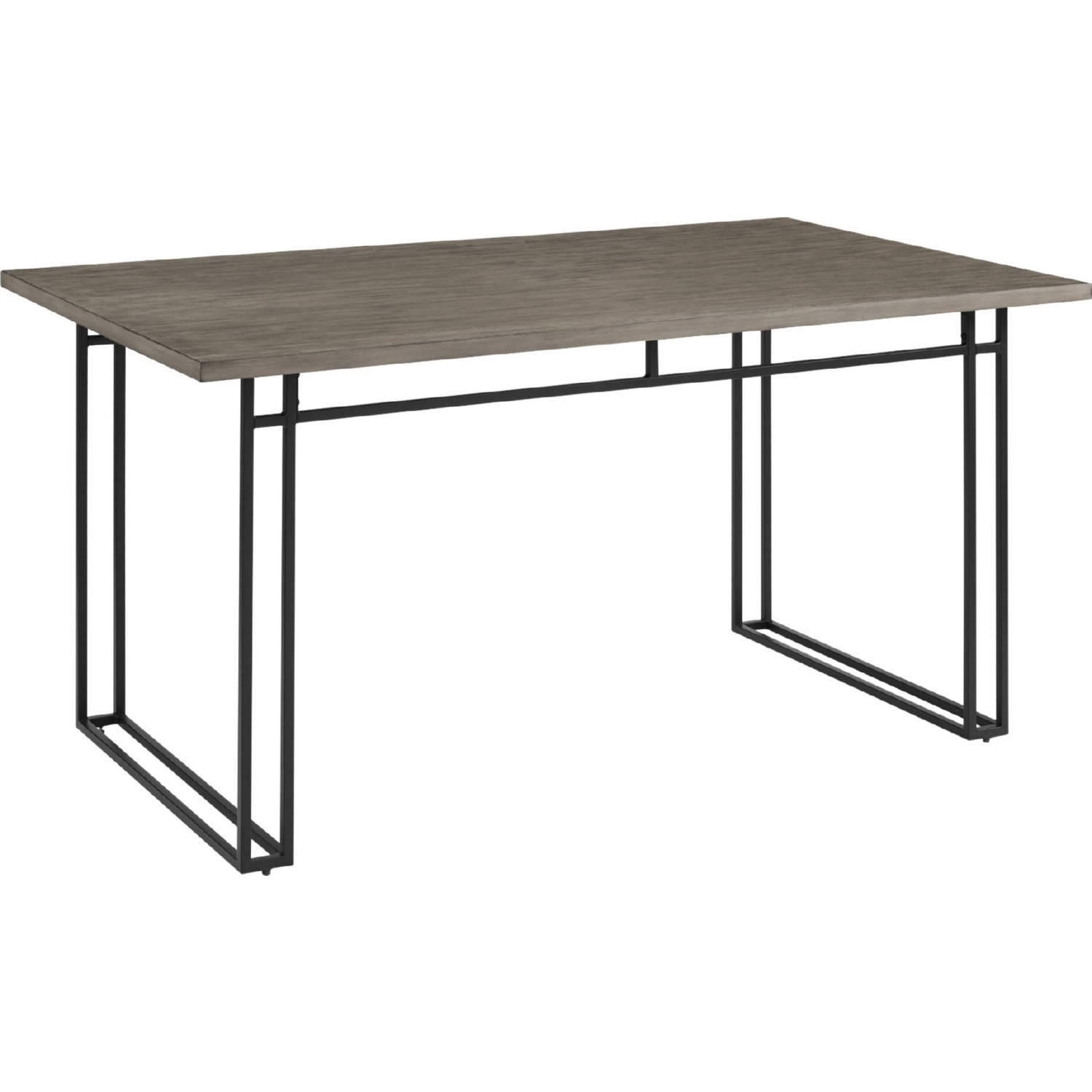 Walker Edison TW60MDNGH 60" Modern Veneer Dining Table in Grey Hickory