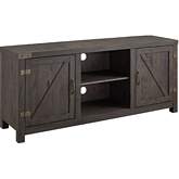 Barn Door 58" TV Stand Console in Sable Finish