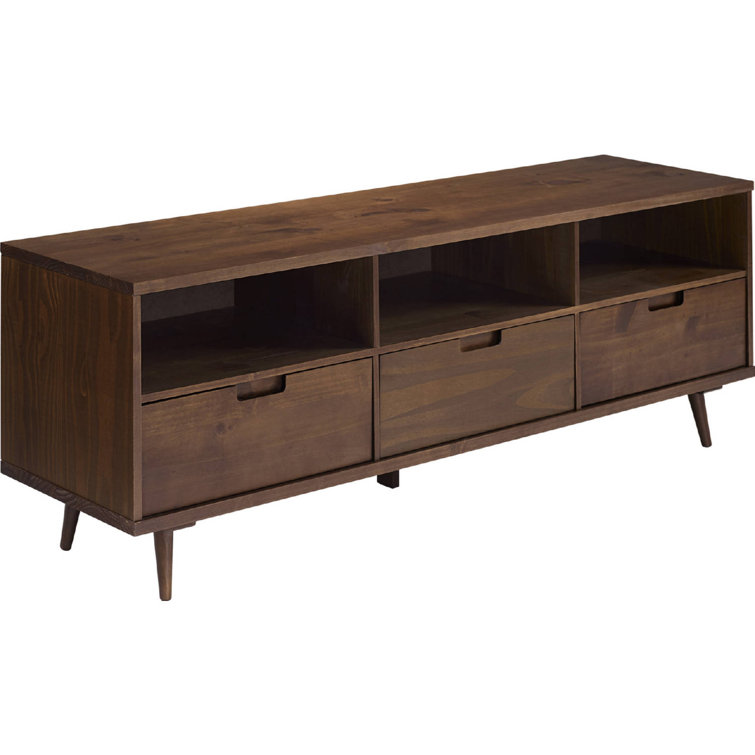 walker edison 3 drawer mid century modern wood dresser Atticus Solid Wood Mid-Century Modern Dresser, Caramel