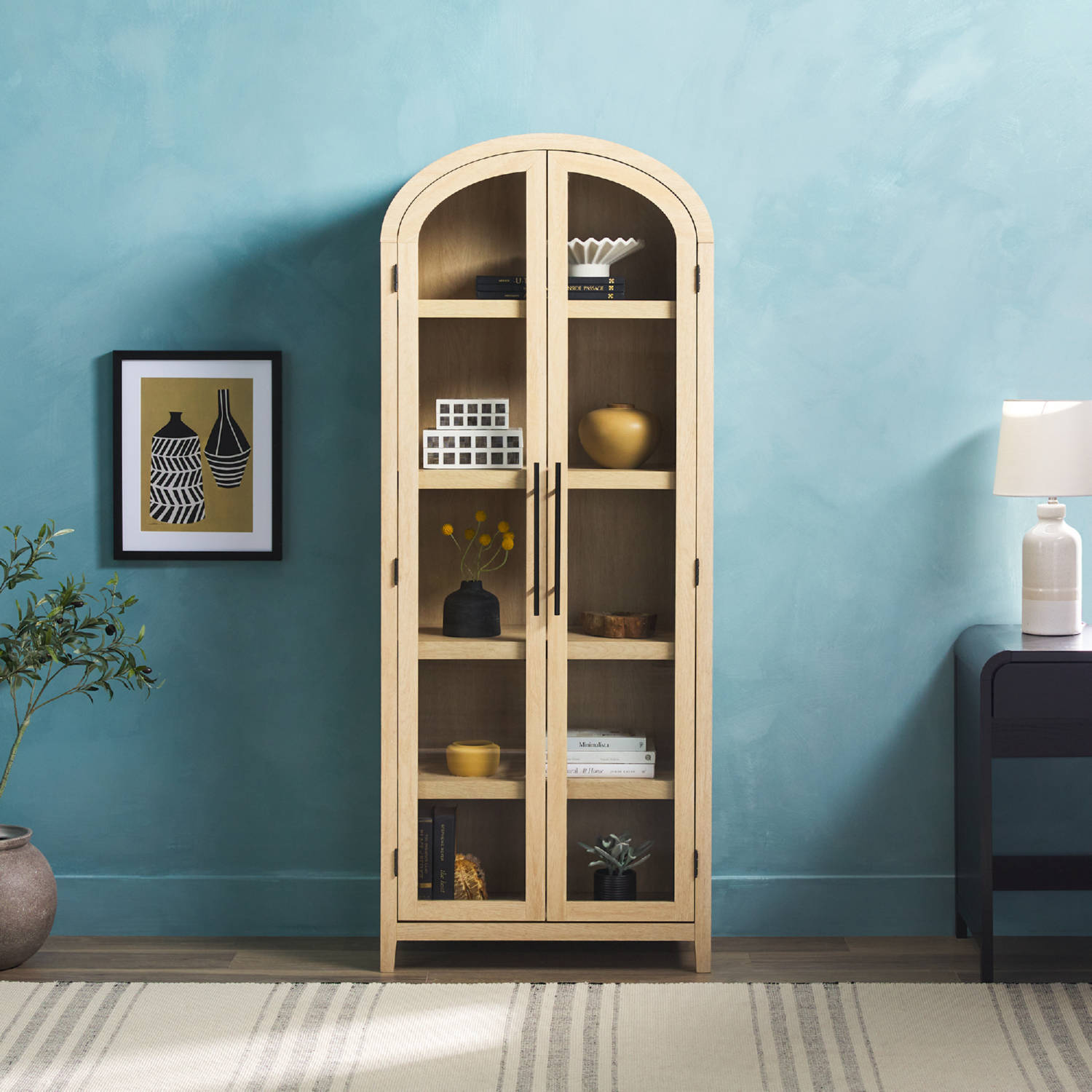 Chantelle Modern Arched Bookshelf - Thumbnail 5