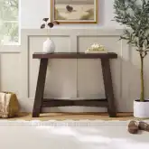 Colt 40" Console Table in Espresso Brown Finish Solid Wood