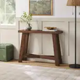 Colt 40" Console Table in Medium Brown Finish Solid Wood