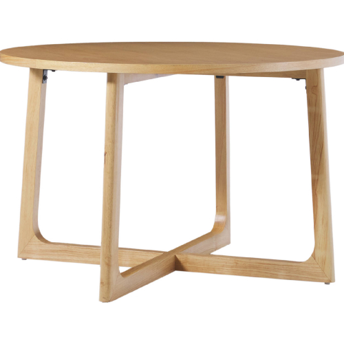 Ezra 47" Round Dining Table in Natural Finish Wood