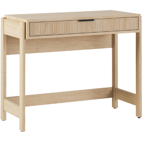 Holmes Writing Desk with Reeded Drawer in Coastal Oak Finish