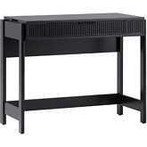 Holmes Lift Top Standing Desk with Reeded Drawer in Black Finish