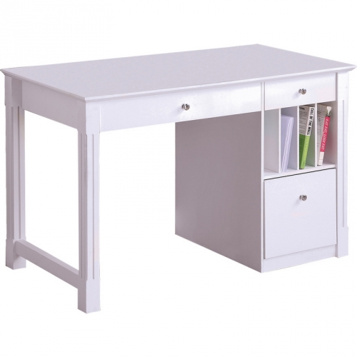 Deluxe Wood Desk in White