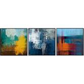 Terra 3 Piece 28" x 28" (each) Canvas Wall Art in Multicolor