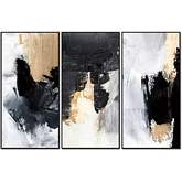 Inez 3 Piece 48" x 24" (each) Canvas Wall Art in Multicolor