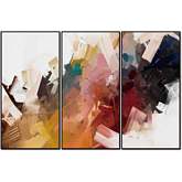 Luz 3 Piece 48" x 24" (each) Canvas Wall Art in Multicolor