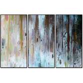 Yoli 3 Piece 48" x 24" (each) Canvas Wall Art in Multicolor
