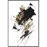Nina 48" x 32" Canvas Wall Art in Black, White & Multicolor