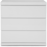 Anna Single Dresser in High Gloss White