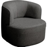 Denn Accent Chair in Dark Grey Fabric
