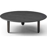 Luna Coffee Table in Smoke Oak Finish Wood