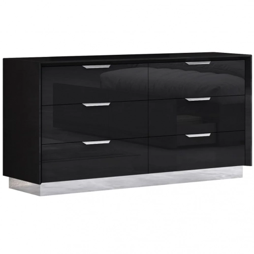 Navi Double Dresser in Black