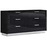 Navi Double Dresser in Black