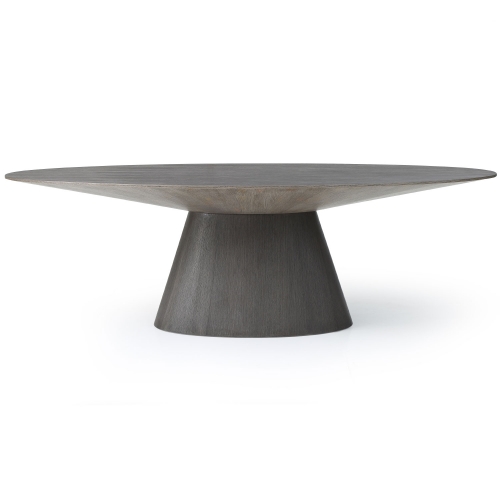 Bruno 95" Oval Dining Table in Walnut Veneer