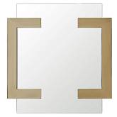 Sumo Square Mirror with Polished Gold Stainless Steel Frame