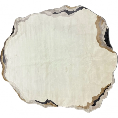 Isadora Abstract Shape Area Rug in Neutral Multicolor