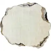 Isadora Abstract Shape Area Rug in Neutral Multicolor