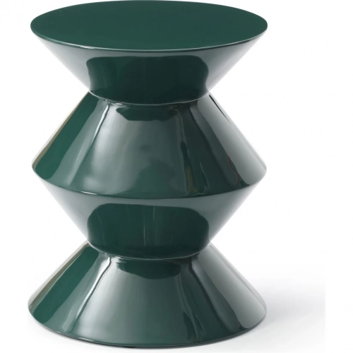 Joy Side Table in Gloss Green Lacquer
