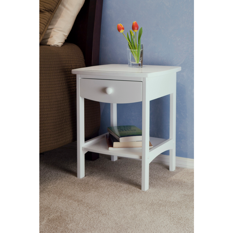 Winsome 10218 Curved End Table Or, End Table Night Stand Curved