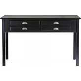 Timber Hall or Console Table Drawers in Black