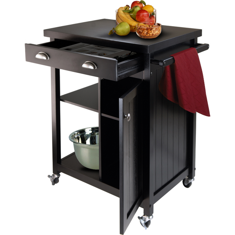 Winsome Wood Timber Kitchen Cart - Thumbnail 4