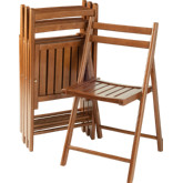 Robin Folding Chair in Teak Wood (Set of 4)