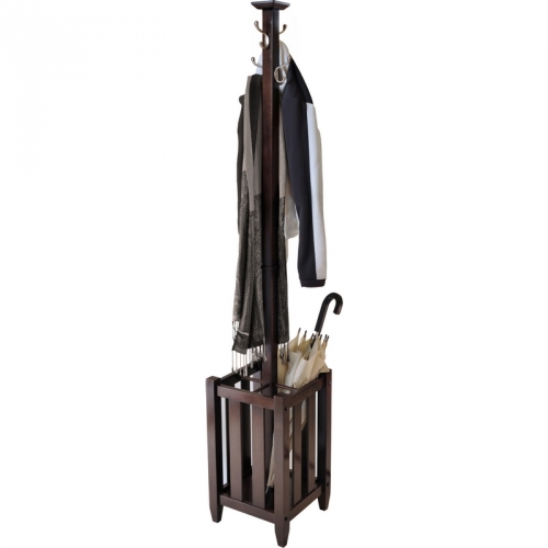 Memphis Coat Tree & Umbrella Rack in Cappuccino