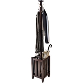 Memphis Coat Tree & Umbrella Rack in Cappuccino